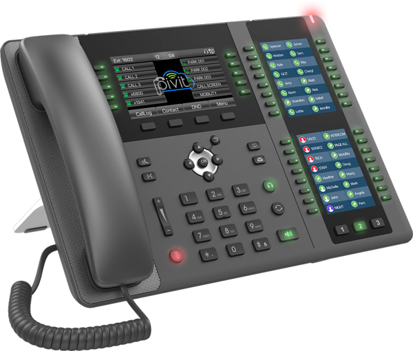 FANVIL X210 product as seen from the side.